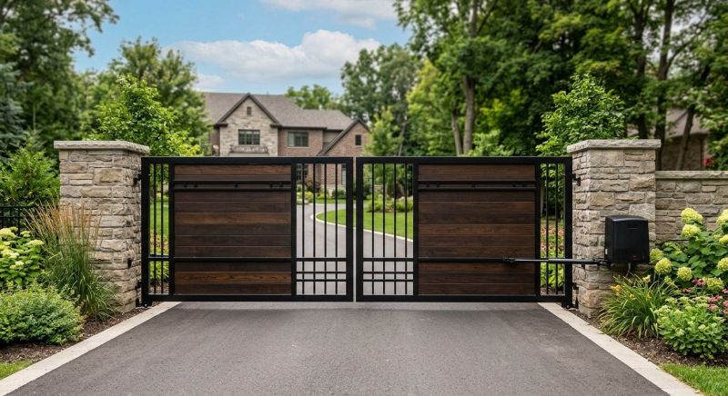 Driveway Gate Installation in Roswell, GA