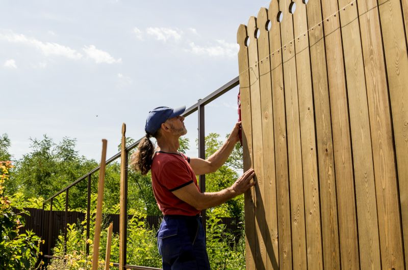 Wood Plank Fence Installation in Sacramento, CA